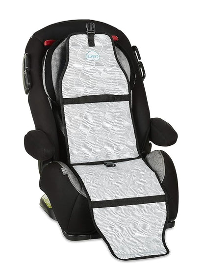 Car Seat Cooling Pad for Babies, Toddlers, and Kids - Comfortable and Durable Cooling Pad for Hot Summer Days - Black and White, one Size