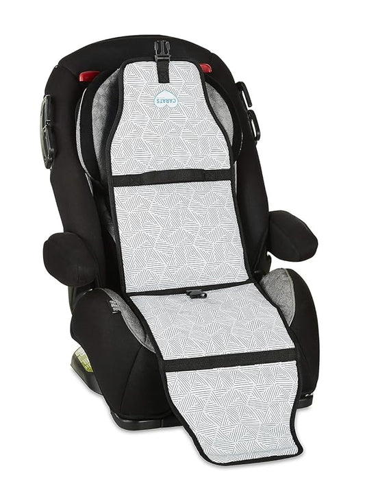 Car Seat Cooling Pad for Babies, Toddlers, and Kids - Comfortable and Durable Cooling Pad for Hot Summer Days - Black and White, one Size