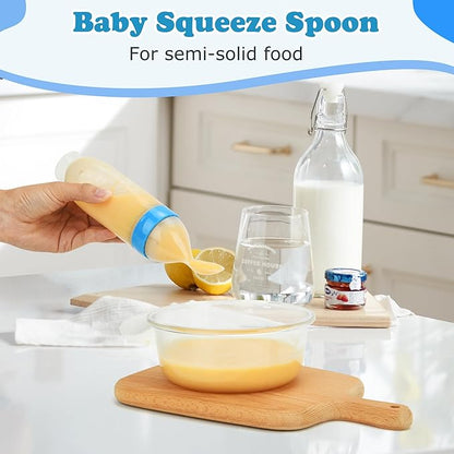 Food Feeder Baby Fruit Feeder (3Pcs) Baby Breastmilk Popsicle Molds-&