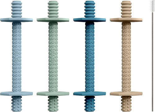 Hollow Teething Tubes - Baby Teething Toys for Babies 6+ Months, Teething Toys for Babies 6-12 Months