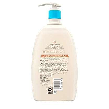 Aveeno Baby Daily Moisture Gentle Bath Wash & Shampoo with Natural Oat Extract, Hypoallergenic 33 fl.