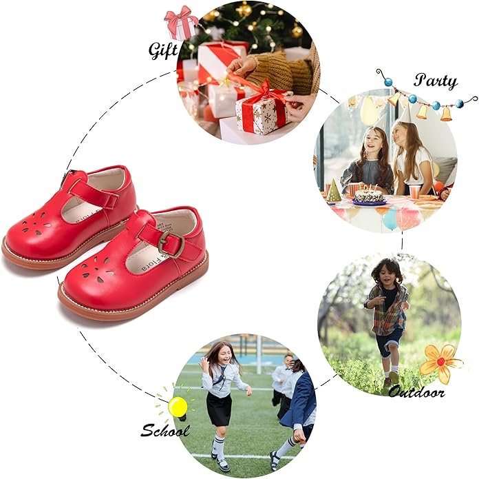 Felix & Flora Toddler Little Girl Mary Jane Dress Shoes