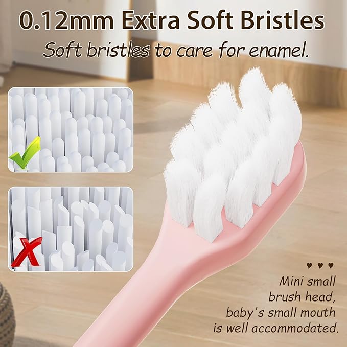 Kids Toothbrushes 8 Pack,Soft Bristle Toothbrushes for Kids 2-12 Years Old, Cute Multicolor Boys Girls Toothbrushes,Clean Kids Teeth Bristles Not Easy to Shed