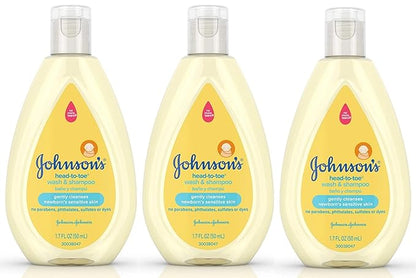 Johnsons Baby Head To Toe Wash And Shampoo 3 pack 1.7 Ounce