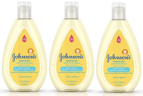 Johnsons Baby Head To Toe Wash And Shampoo 3 pack 1.7 Ounce