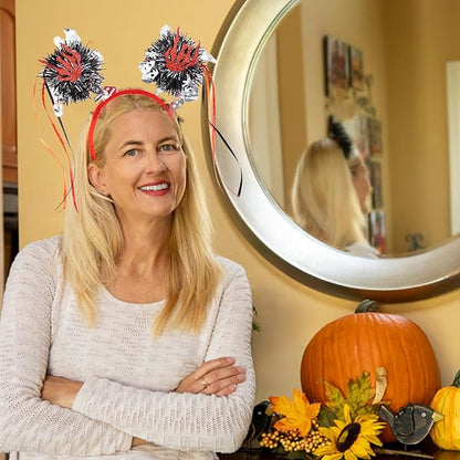 Halloween Headbands for Women - 1Pcs Orange Black Halloween Pumpkin
