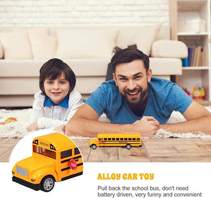 Gadpiparty 1pc School Bus Toy Car Yellow Bus Toy School