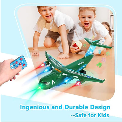 ele ELEOPTION Transport Airplane Toy Aeroplane Infrared Remote Control Plane 3 4 5 6 7 8