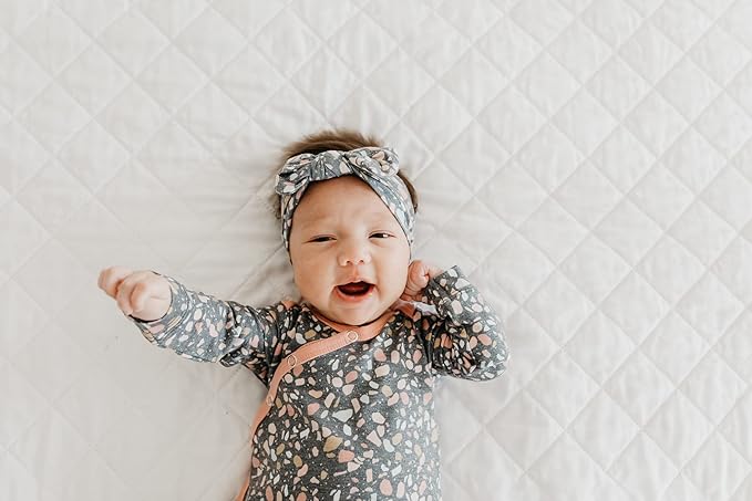 Copper Pearl Baby Bows: Stylish Headbands for Baby Girls, Premium Soft and Stretchy Baby Headbands