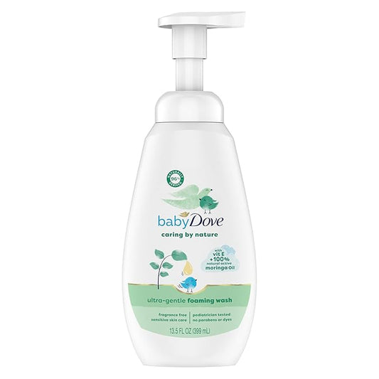 Baby Dove Ultra Gentle Foaming Wash Caring By Nature Cleanse 100% Natural 13.5 fl