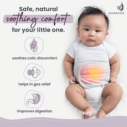Baby Belly Band for Gas & Colic Baby Relief - Self Heating Belly Band Baby Belly Button Band Colic Band Tummy Wrap for Babies Colic Belt Baby Gas Wrap Colic Baby Relief Newborn