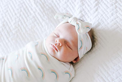 Copper Pearl Baby Bows: Stylish Headbands for Baby Girls, Premium Soft and Stretchy Baby Headbands