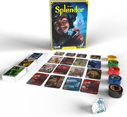 Splendor Board Game (Packaging May Vary) - Master The Art of Wealth and Prestige! - Engaging Gem Minding Strategy Game for Kids & Adults, Ages 10+, 2-4 Players, 30 Min Playtime, Made by Space Cowboys