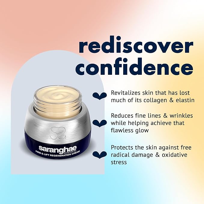 Saranghae Hydrating Moisturizer Face Cream for Soft, Smooth Skin 12 Anti-Aging 2.11 oz