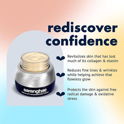 Saranghae Hydrating Moisturizer Face Cream for Soft, Smooth Skin 12 Anti-Aging 2.11 oz
