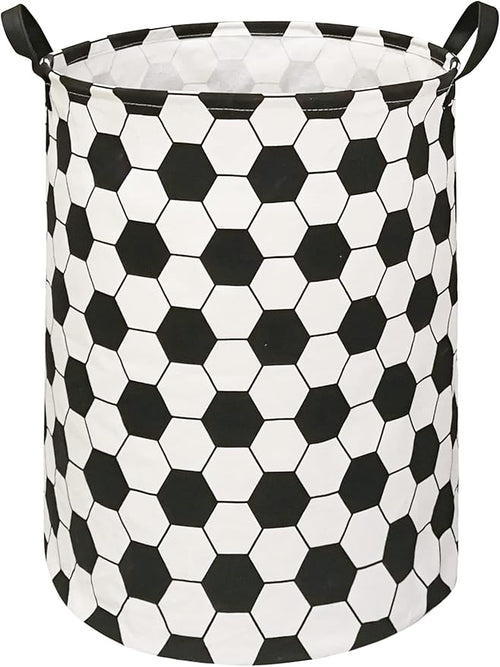 Round Football Pattern Laundry Hamper Storage Basket Organizer Hamper Storage