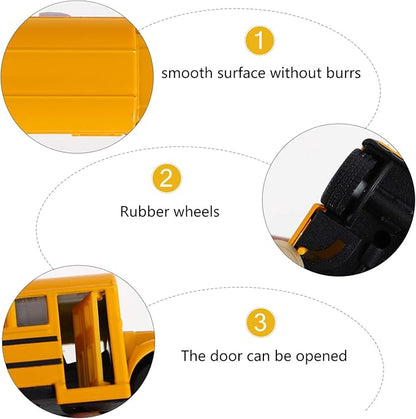 Gadpiparty 1pc School Bus Toy Car Kids School Bus School