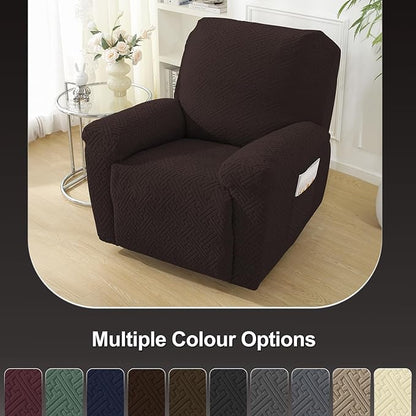 NORTHERN BROTHERS Recliner Chair Covers, Lazy Boy Recliner Covers, Stretchy Cover for Recliner Chairs, Dark Brown