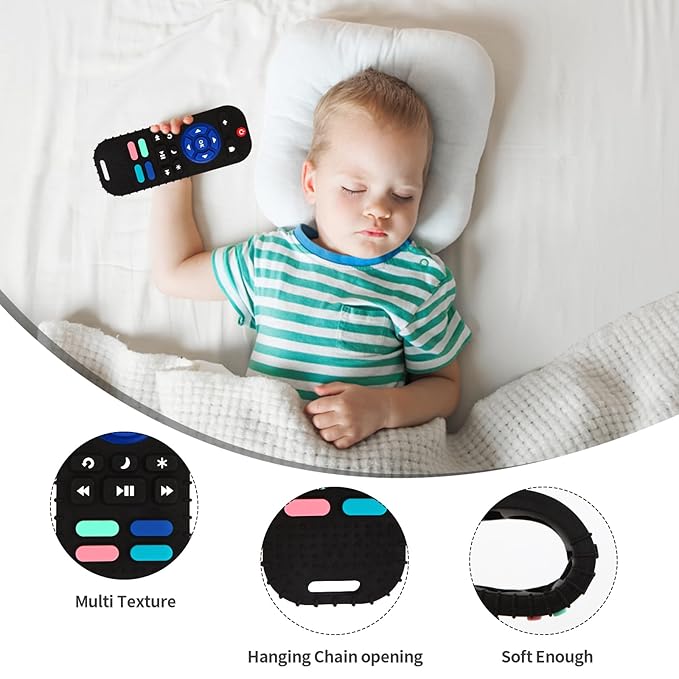 Hooku Silicone Teething Toys for Babies 0-6 Months, Teethers for Babies 6-12 Months
