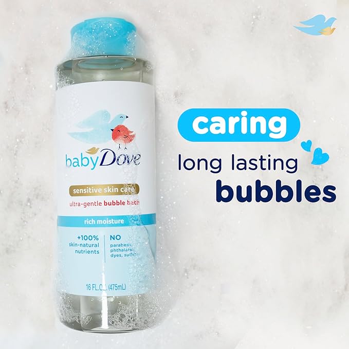 Baby Dove Bubble Bath Rich Moisture for nourished Skin and 16 oz