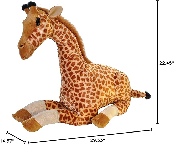 Wild Republic Jumbo Giraffe Plush, Giant Stuffed Animal, Plush Toy, Gifts for Kids, 30 Inches