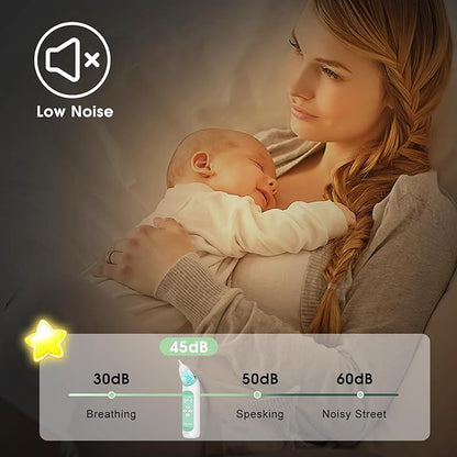 Electric Nasal Aspirator for Baby - Baby Nose Sucker, Booger Sucker for Babies Toddlers Infants Newborns Kids with 3 Suction Levels & Music & Light