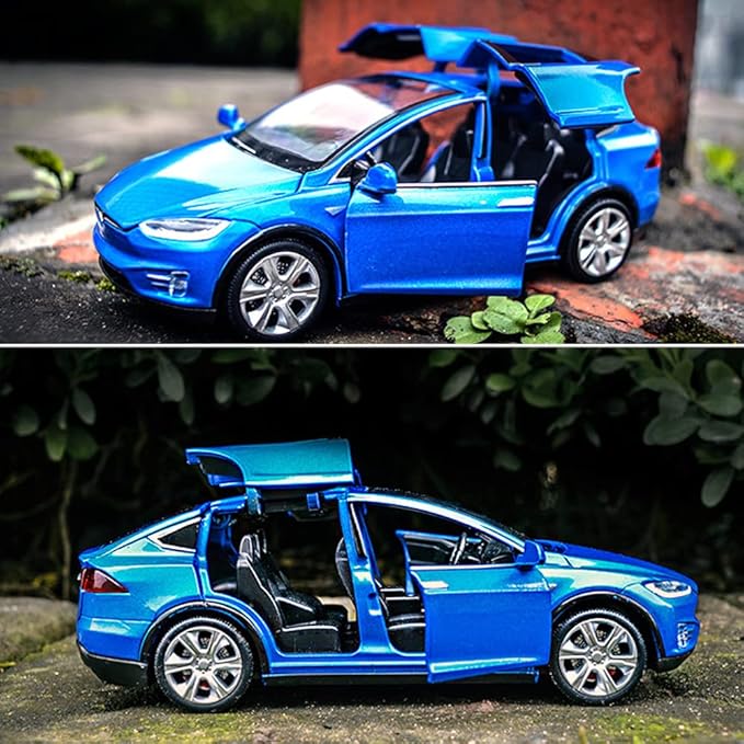 1:32 Scale Model X Alloy Car Model Diecast Toy Vehicles for Kids, Car Model Toy，Pull Back Alloy Car with Lights and Music