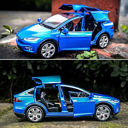 1:32 Scale Model X Alloy Car Model Diecast Toy Vehicles for Kids, Car Model Toy，Pull Back Alloy Car with Lights and Music