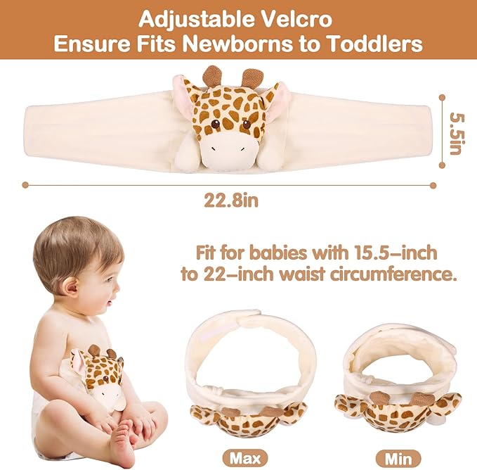 Baby Colic, Gas and Upset Stomach Relief - Heigoeost Newborns Heating Pad Colic Belly Belt for Babies Gas & Colic Tummy Relief