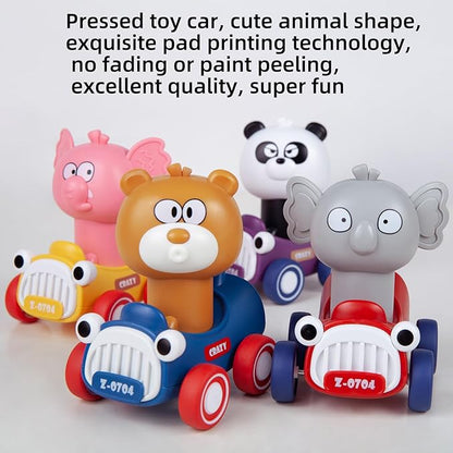 Animal Car Toy Press and Go Toy Cars for 1 2 3 Year Old,Birthday Gift for Toddlers 1-3 1 Year 12 18 4