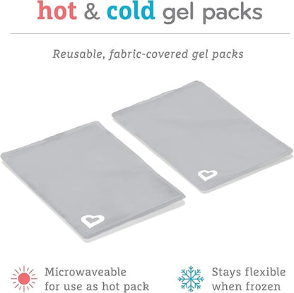 MunchkinÂŽ TheraBurpee 2 Pack Premium Hot & Cold Gel Pack for use with Colic & Fever Rescue Kit, Fabric-Covered