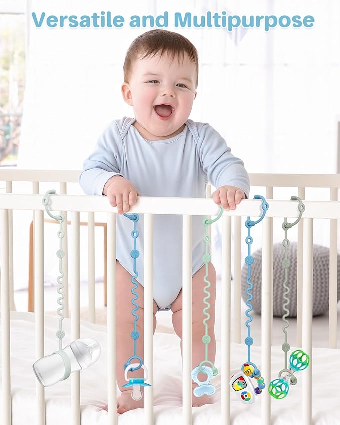 Toy Straps for Baby, boy-3pcs Adjustable Toy Holder for Stroller Accessories (boy-3 Pack)