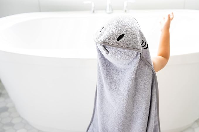 Ubbi Baby Hooded Bath Towel, Ultra Soft and Absorbent French Terry Cotton