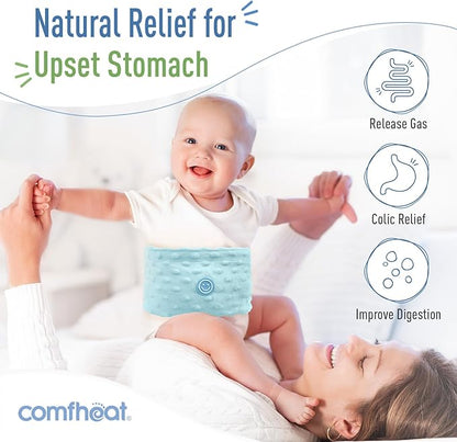 Colic and Gas Relief for Newborns and Infants, Flaxseed Heated Tummy Wrap 0-3 Years