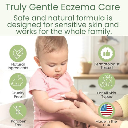 TruKid Soothing Skin Eczema Cream for Babies & Children, NEA-Accepted for Eczema 3.4oz
