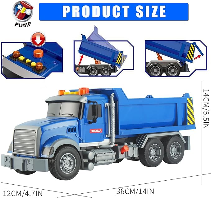 Dump Truck Toy construction toys Push & Go Car toys 3-5 Christmas