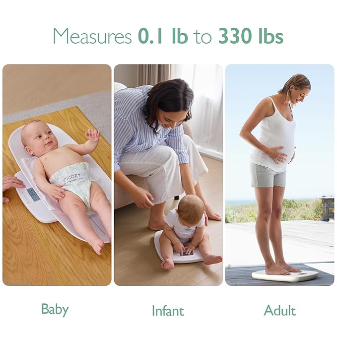 Momcozy Baby Scale, Multi-Function Scale for Toddler Switch,5 Units,Digital 330lb