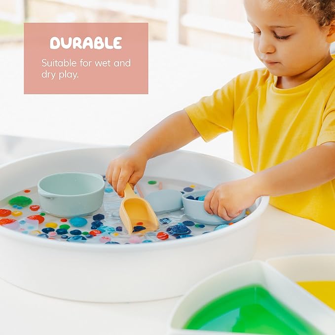 Inspire My Play - 3 x Silicone Nesting Scoops - Perfect for Sensory PlayTray - Sensory Bin Accessories - Special Education Classroom Supplies - Montessori Education Toys - Multi-Purpose Shovel