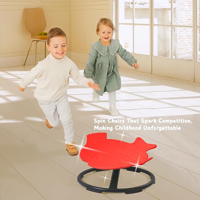 Autism Kids Swivel Chair Sensory Toy Chair for Kids Spinning Chair Kids Toys & Games Balance Physical Therapy Equipment, Kids Indoor Outdoor Play Equipment for Kids 3+