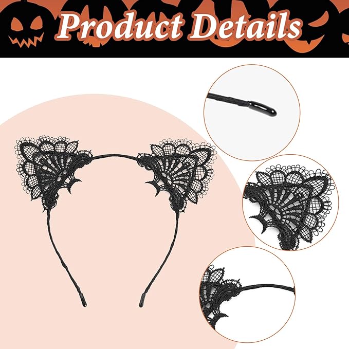 Cat Ears Headbands Adult - 1 x Thin Halloween Headbands