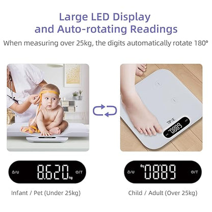 Baby Weight Scale, Infant Scale with Detachable Tray 400lb/180kg