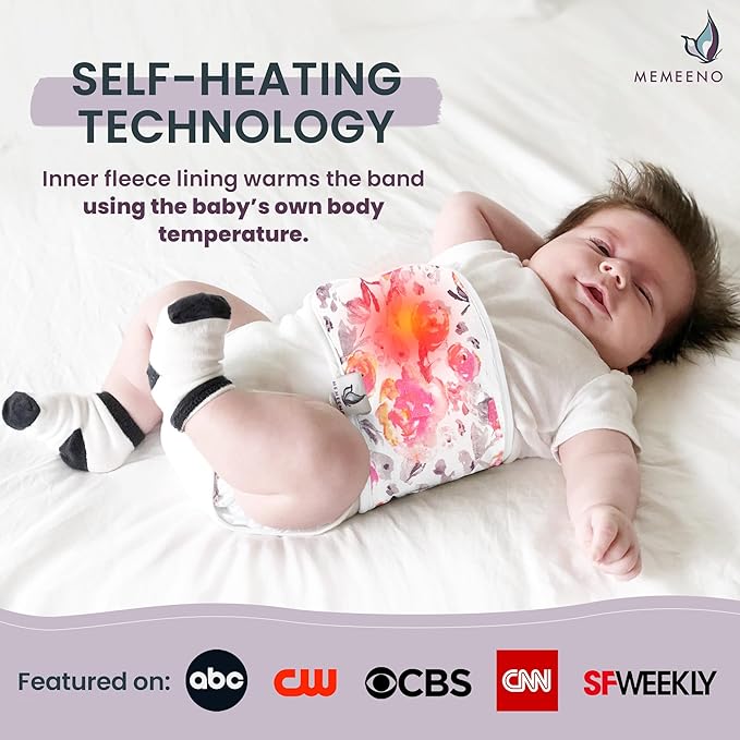 Baby Belly Band for Gas & Colic Baby Relief - Self Heating Belly Band Baby Belly Button Band Colic Band Tummy Wrap for Babies Colic Belt Baby Gas Wrap Colic Baby Relief Newborn