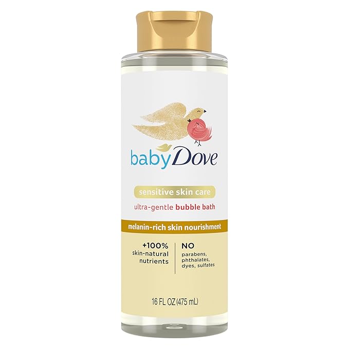 Baby Dove Bubble Bath Melanin-Rich Skin Nourishment for nourished Skin 16 oz