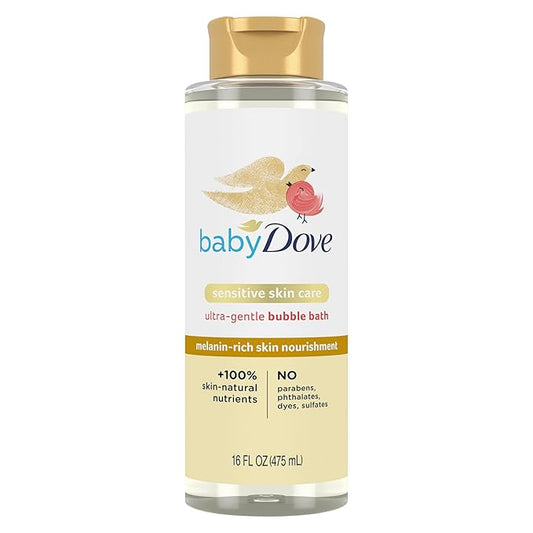Baby Dove Bubble Bath Melanin-Rich Skin Nourishment for nourished Skin 16 oz