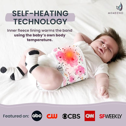 Baby Belly Band for Gas & Colic Baby Relief - Self Heating Belly Band Baby Belly Button Band Colic Band Tummy Wrap for Babies Colic Belt Baby Gas Wrap Colic Baby Relief Newborn