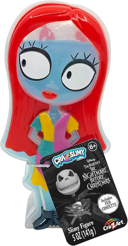 CRA-Z-Slimy The Nightmare Before Christmas Sally Slime Toy - Glossy, Stretchy, Sally Slime with Heart Shaped Confetti Mix-Ins for Boys and Girls, The Nightmare Before Christmas Kids Toy Gift