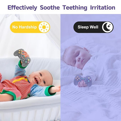 Hooku Silicone Teething Toys for Babies 0-6 Months, Teethers for Babies 6-12 Months