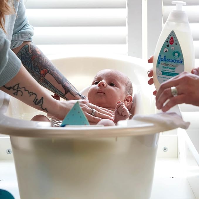 Johnson's Baby CottonTouch Newborn Baby Wash & Shampoo with No 27.1 Fl 2)