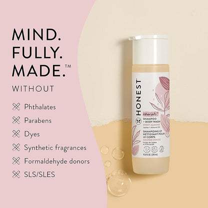 The Honest Company 2-in-1 Cleansing Shampoo + Body Wash | Gentle for Baby 18 fl