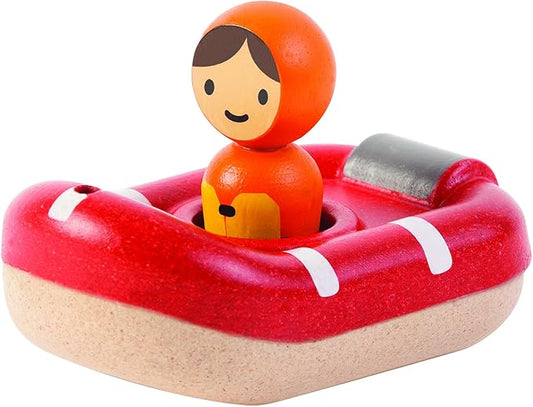 PlanToys Coastguard Bath And Water Play Toy (5668) | Sustainably Made from Rubberwood and Non-Toxic Paints and Dyes